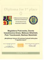  III Międzynarodowa Konferencja Studenckich Kół Naukowych - I miejsce